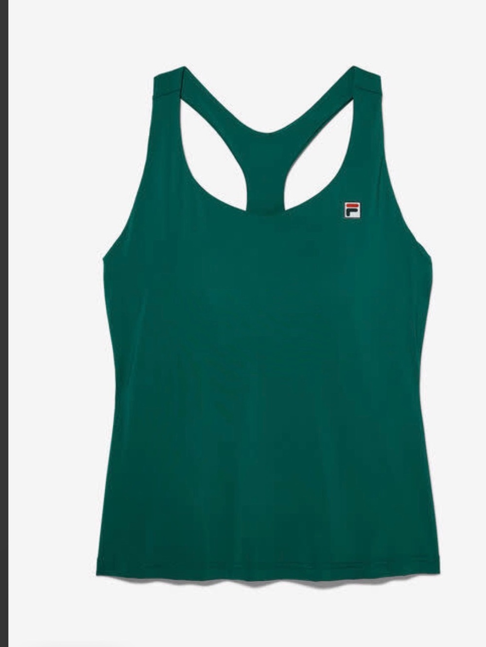 Fila Women's Teal Racerback Tank with Signature Logo